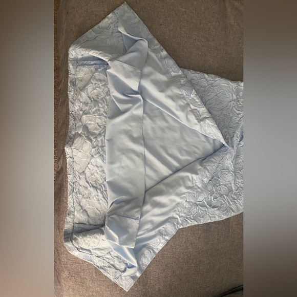 Sachin + Babi Strapless Light Blue Dress Sophia Jacquard Floral Ice Blue Size 4 - Picture 8 of 10